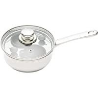 Kitchen Craft KCCVPOACH2 Clearview - Cazo de Acero Inoxidable para escalfar Huevos (2 Huecos- 16 cm)